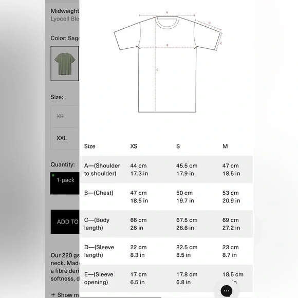 CDLP MidWeight T-Shirt Sage Lyocel Pima Cotton M - Picture 4 of 10